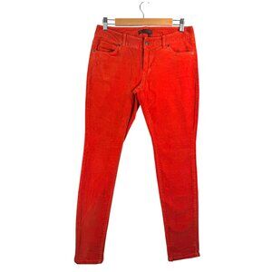 Outback Red Corduroy skinny fit pants Orange red preppy low rise Y2K sz 6